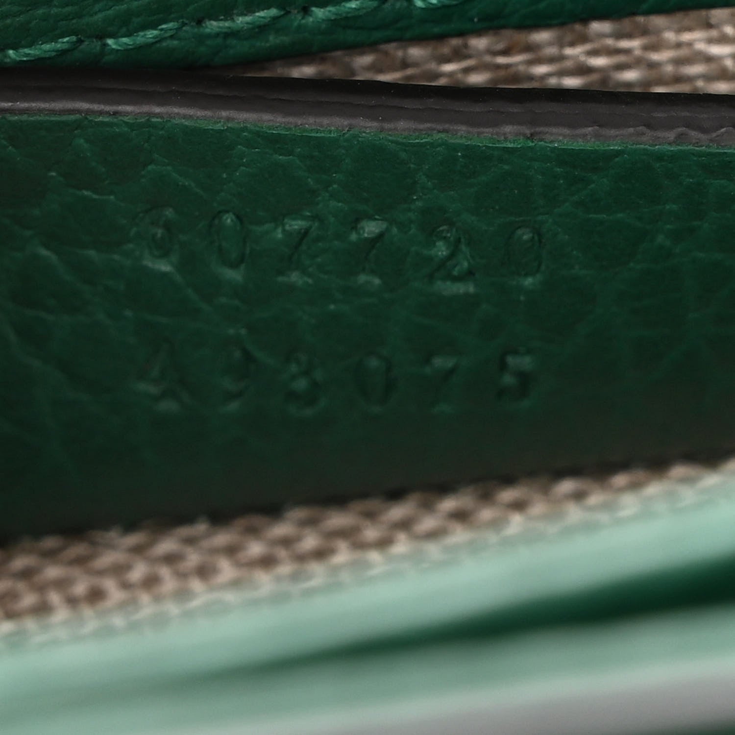 Gucci Dollar Calfskin Interlocking G Crossbody Bag Emerald 7 of 11