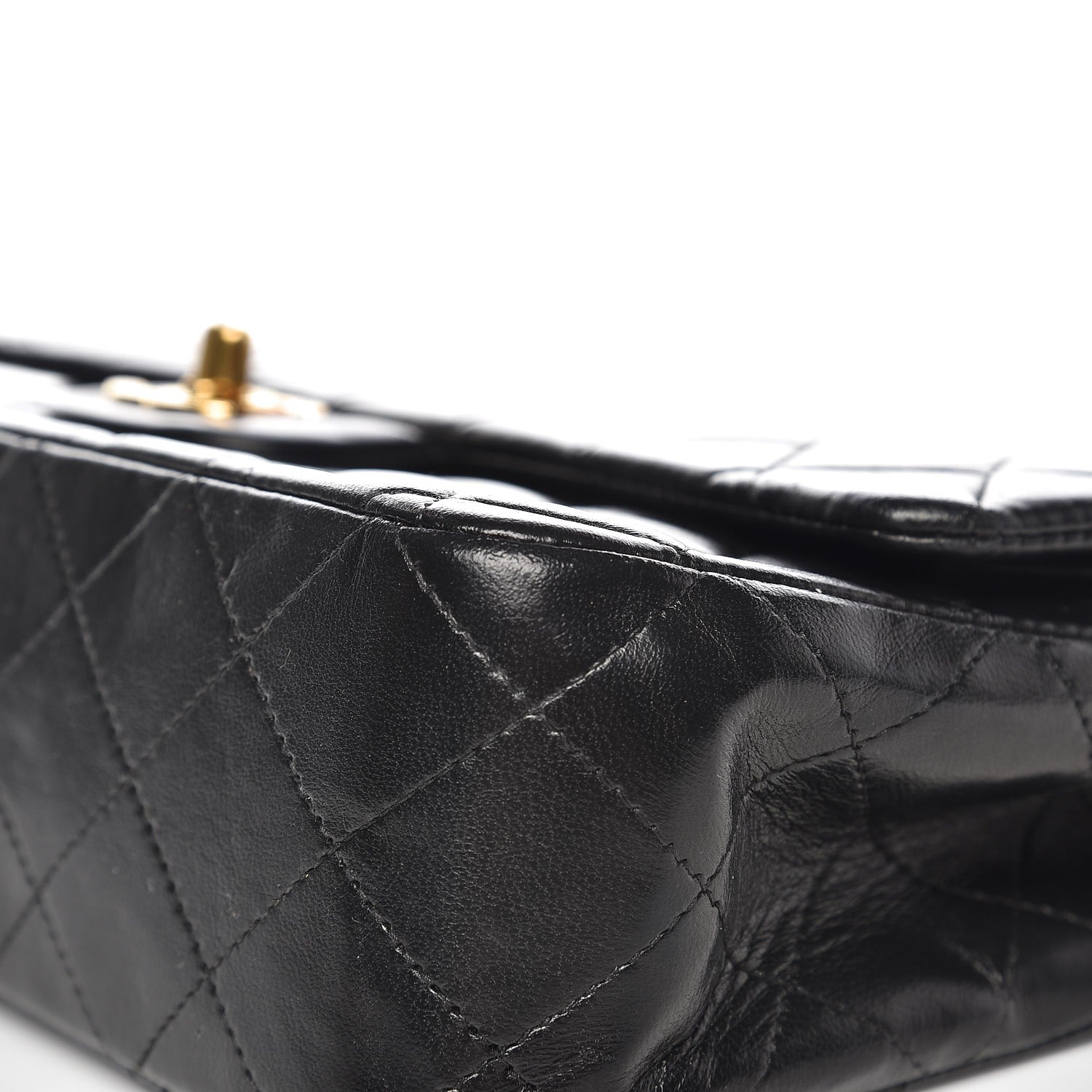 Chanel Lambskin Quilted Medium Double Flap Black 6 of 9