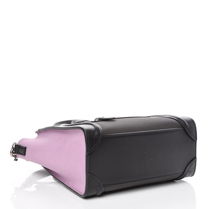 Celine Baby Grained Calfskin Nubuck Tri-color Nano Luggage Anthracite 5 of 10