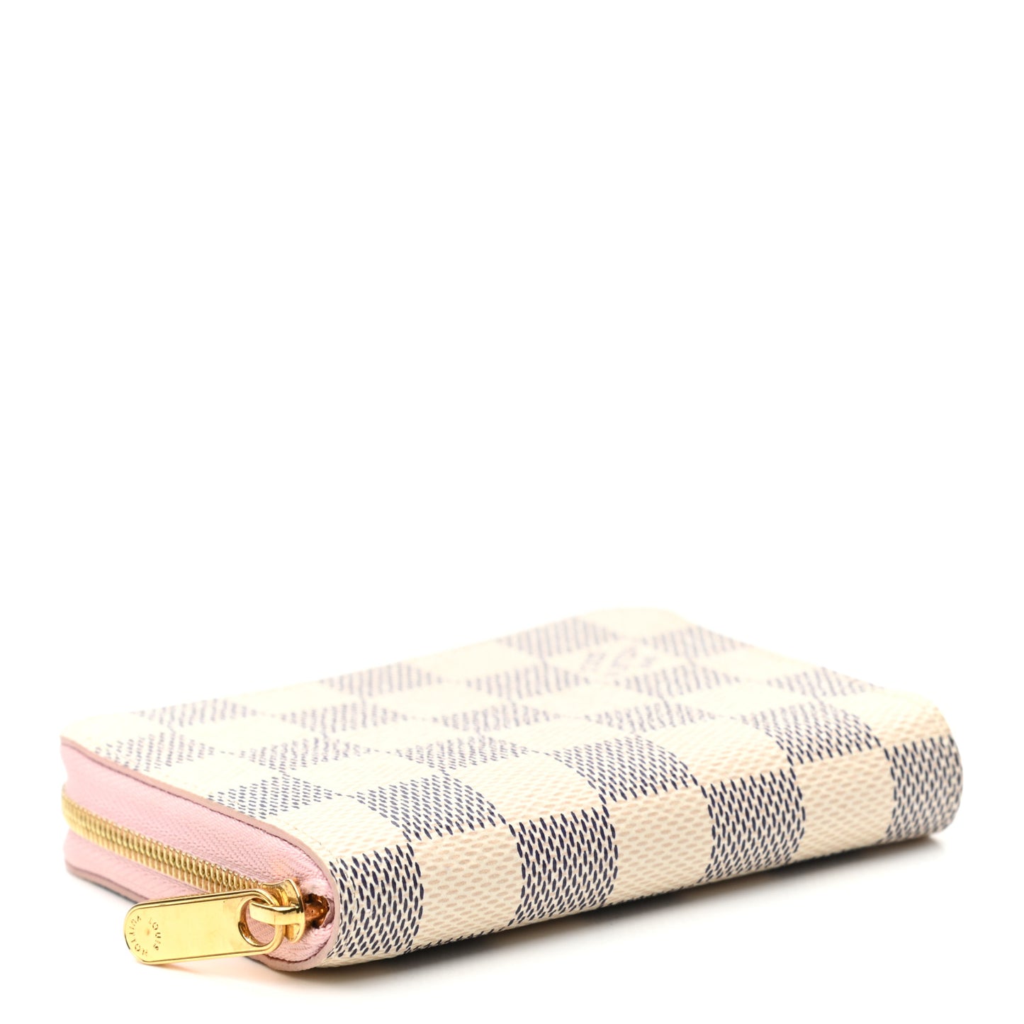 Damier Azur Zippy Coin Purse Rose Ballerine