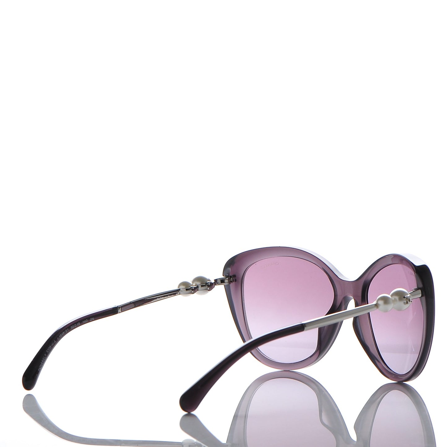 Acetate Pearl Winter Butterfly Sunglasses 5338-H-A Purple