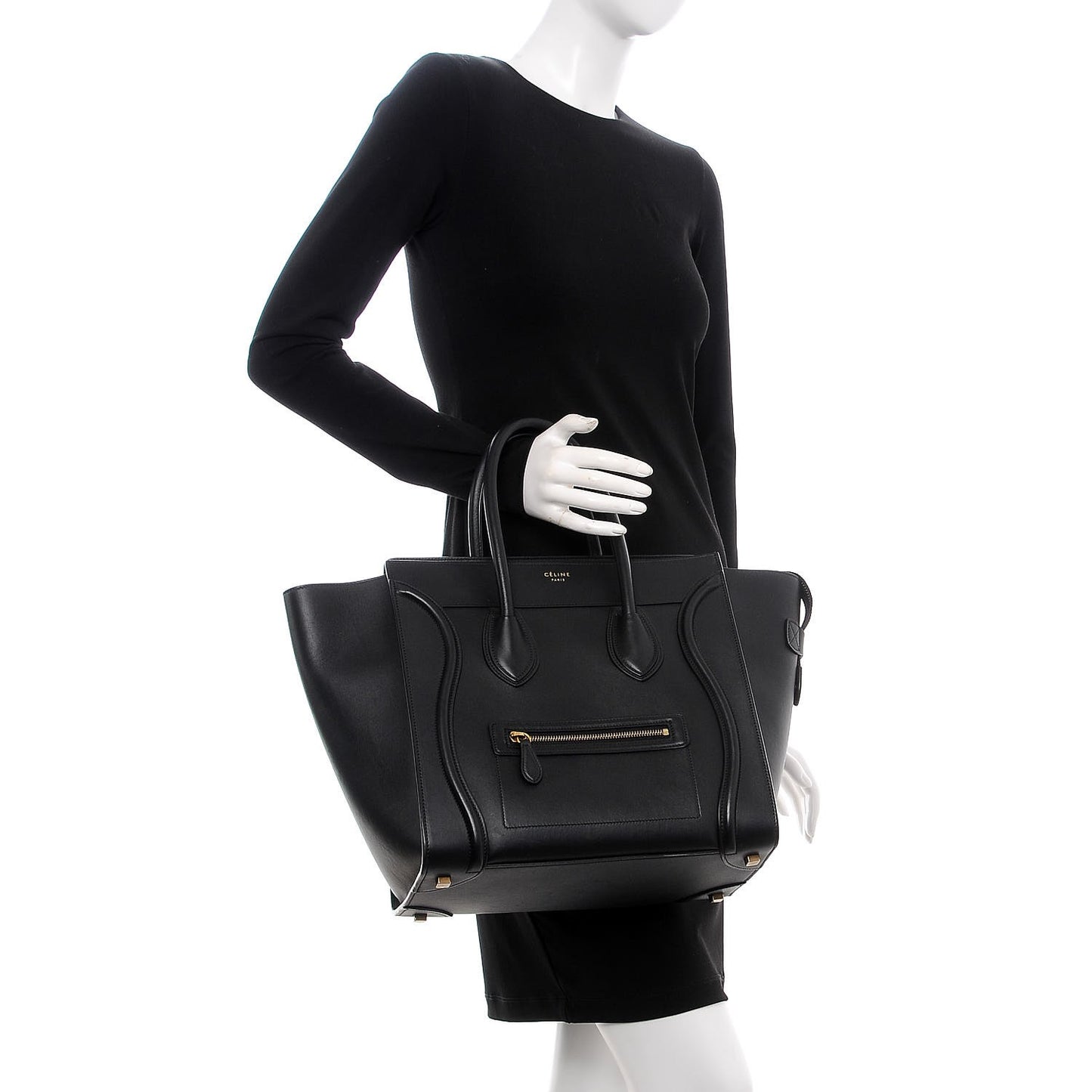 Smooth Calfskin Mini Luggage Black