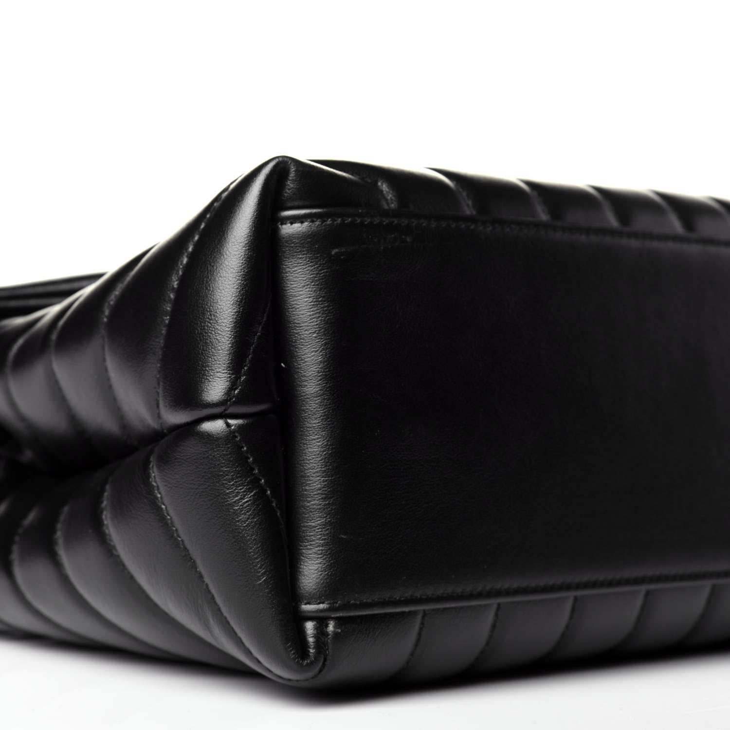 Saint Laurent Calfskin Y Quilted Monogram Medium Loulou Chain Satchel Black 8 of 9