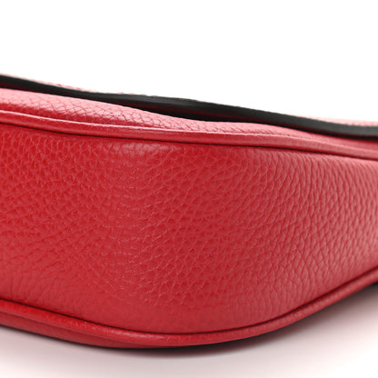 Gucci Pebbled Calfskin Medium Soho Flap Crossbody Vibrant Red 9 of 9