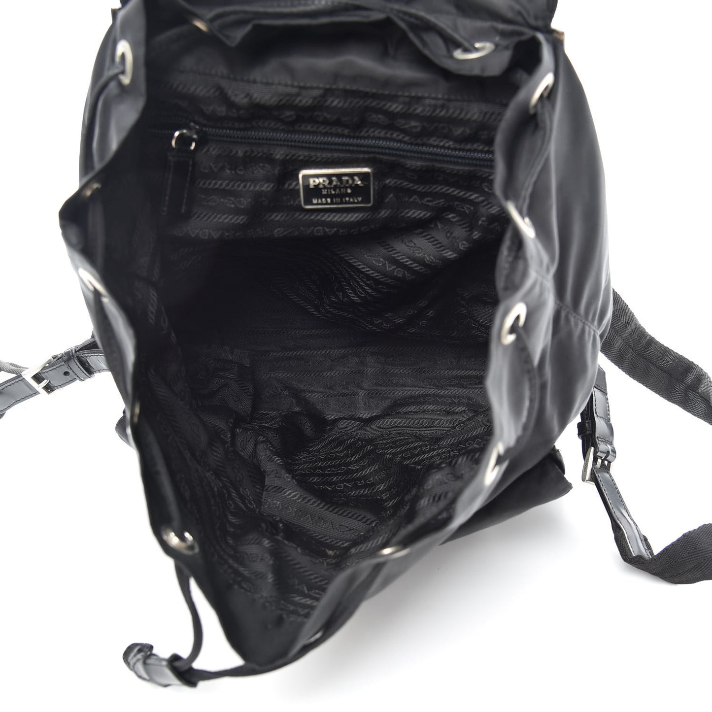 Nylon Vela Medium Backpack Black