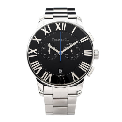 Tiffany Stainless Steel 42mm Atlas Chronograph Quartz Watch Black 1 of 6