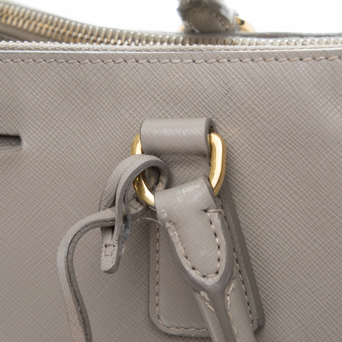 Saffiano Large Galleria Double Zip Tote Pomice