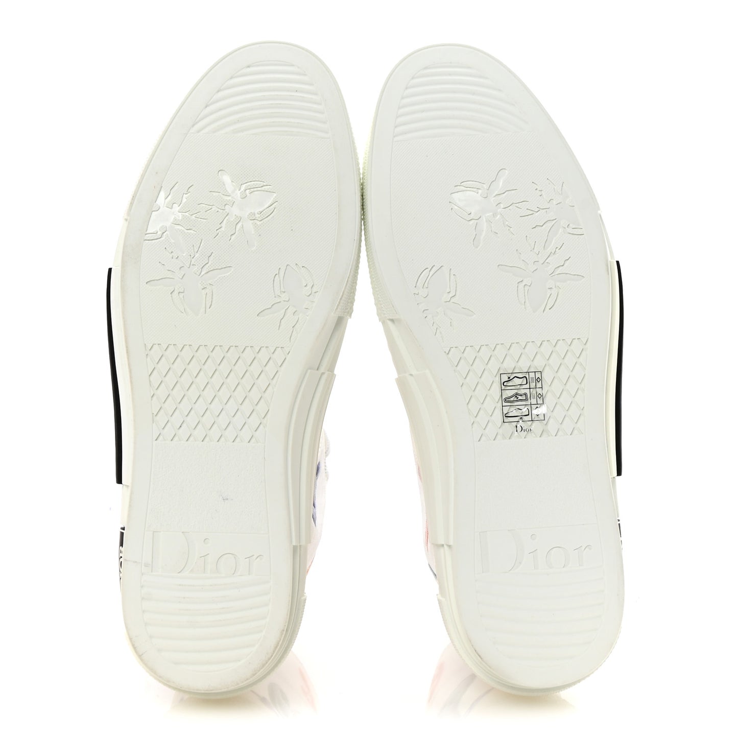 X KENNY SCHARF Technical Canvas Oblique Patch Mens B23 High Top Sneakers  42 White Blue