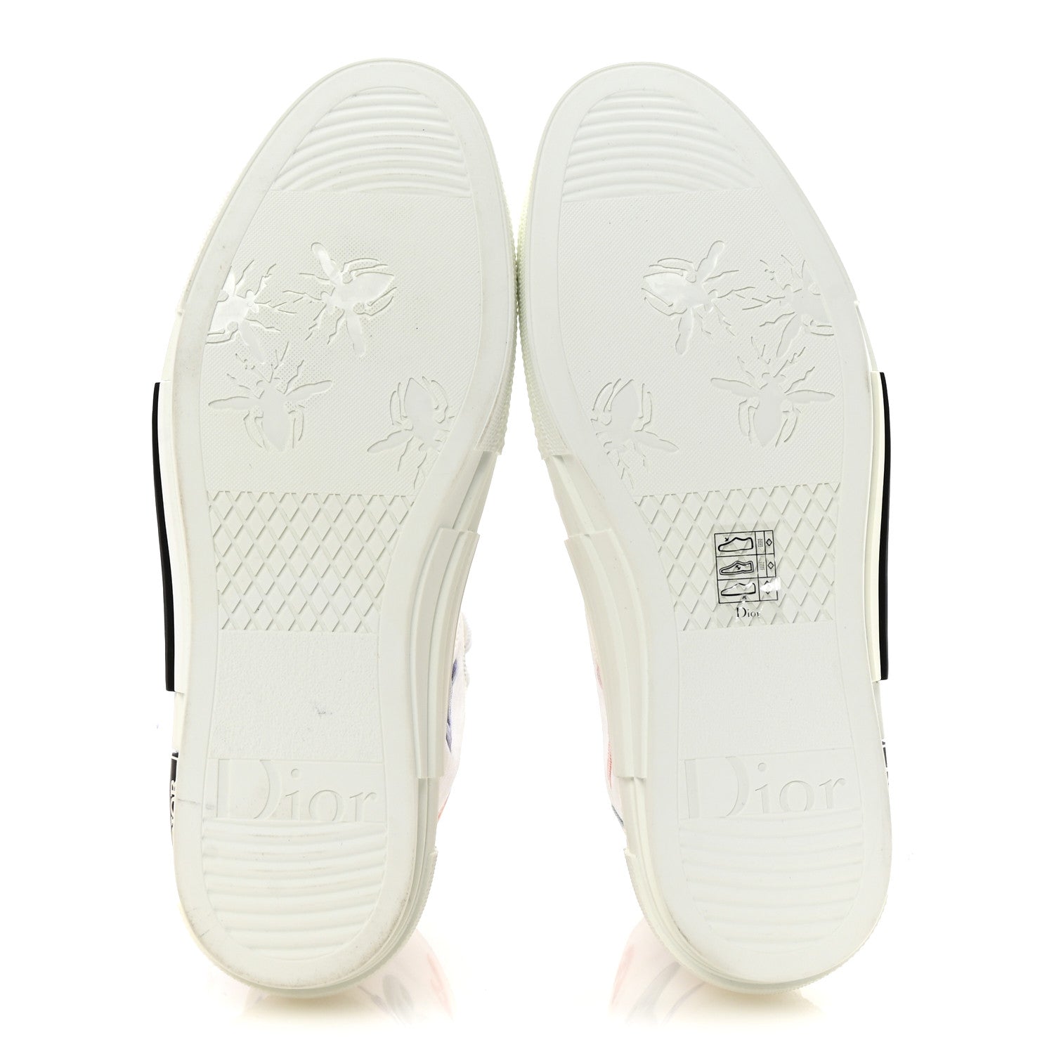 Christian Dior X KENNY SCHARF Technical Canvas Oblique Patch Mens B23 High Top Sneakers  42 White Blue 6 of 10
