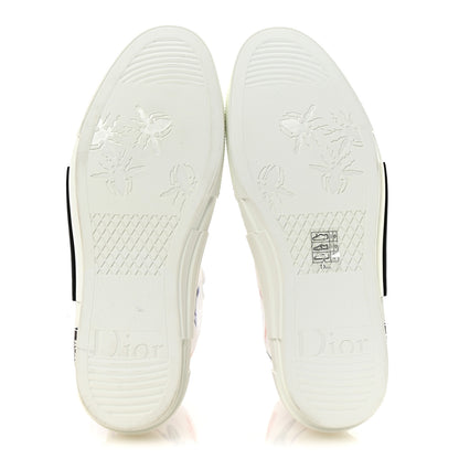 Christian Dior X KENNY SCHARF Technical Canvas Oblique Patch Mens B23 High Top Sneakers  42 White Blue 6 of 10
