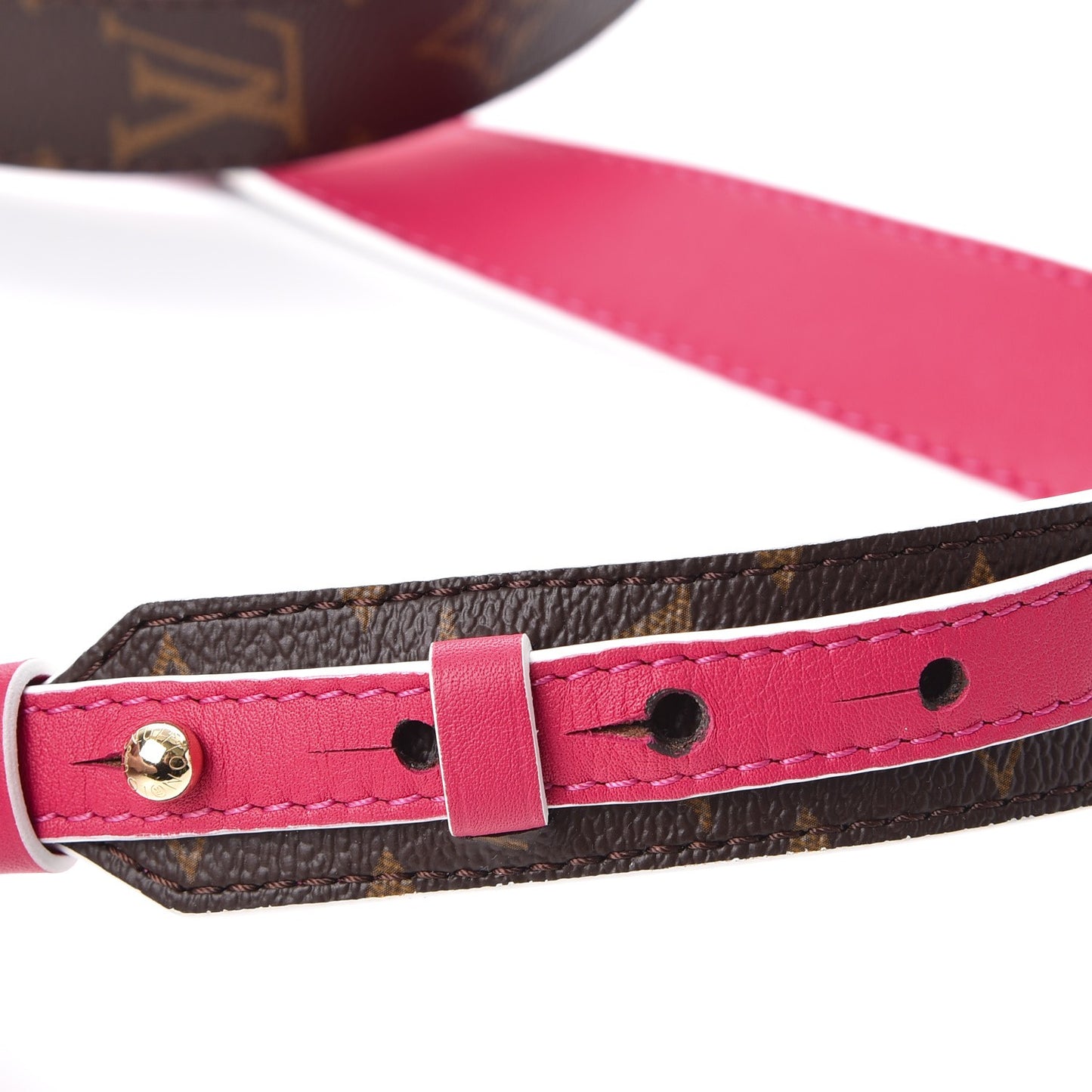 Monogram Bandouliere Shoulder Strap XL Hot Pink