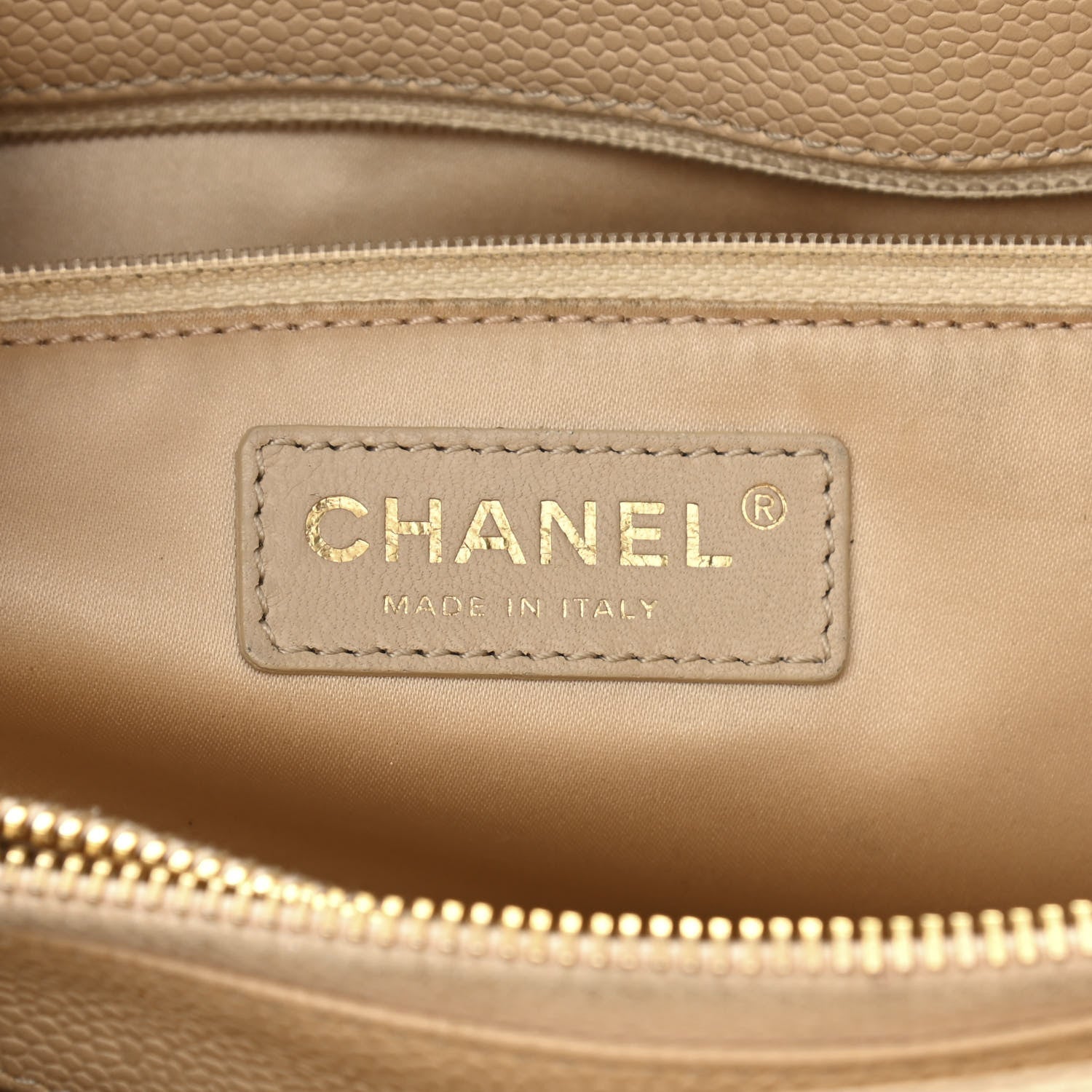 Chanel Caviar Quilted Grand Shopping Tote GST Beige Clair 5 of 15