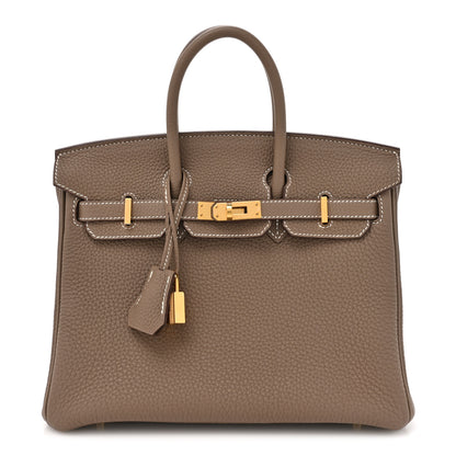 Hermes Togo Birkin 25 Etoupe 1 of 12