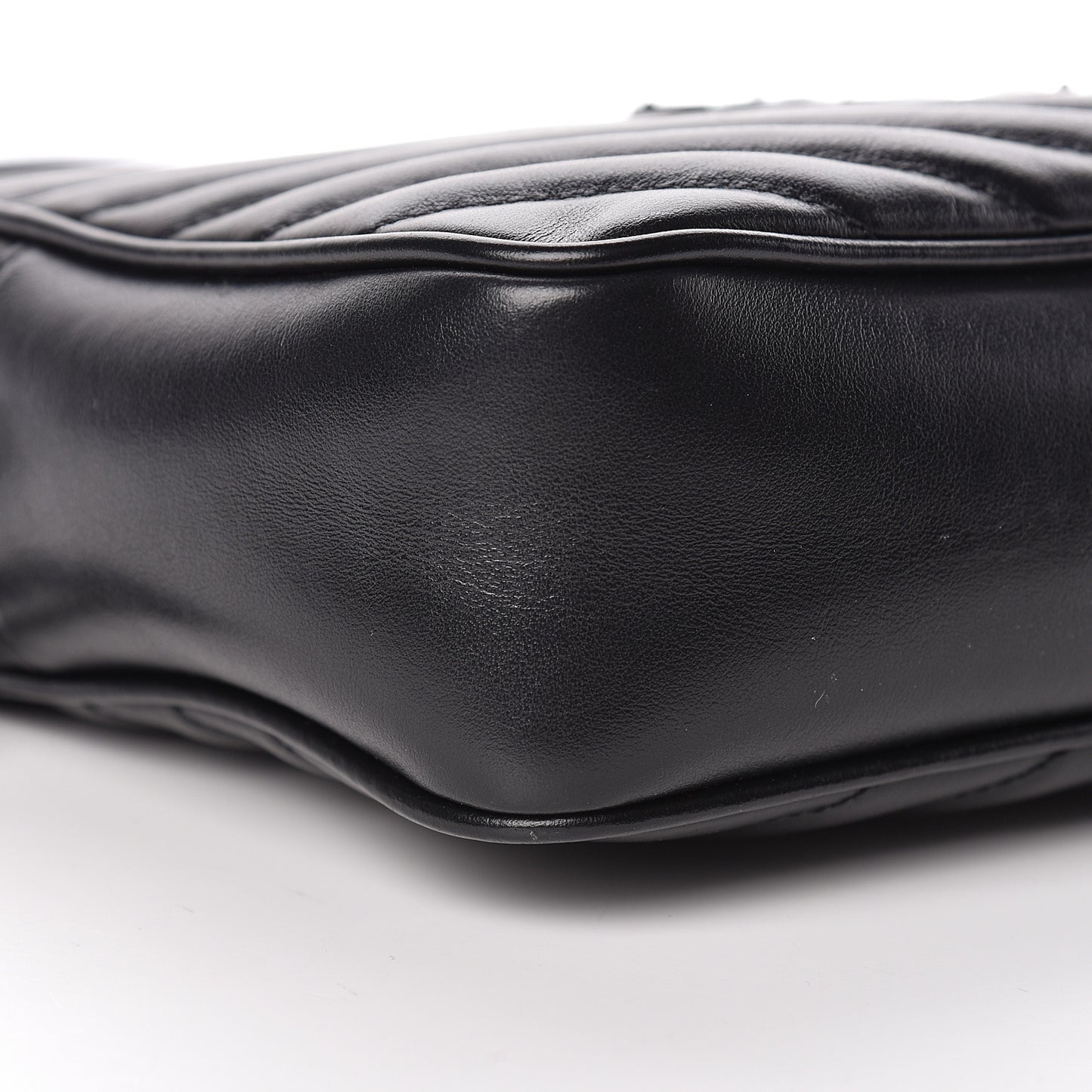 Calfskin Matelasse Monogram Lou Camera Bag Black