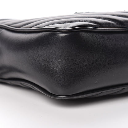 Saint Laurent Calfskin Matelasse Monogram Lou Camera Bag Black 8 of 11