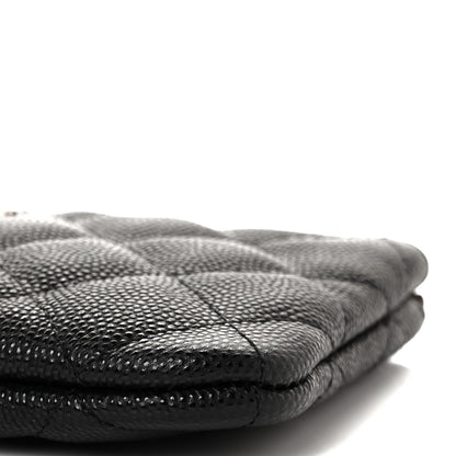 Chanel Caviar Quilted Small Cosmetic Case Black 9 of 10