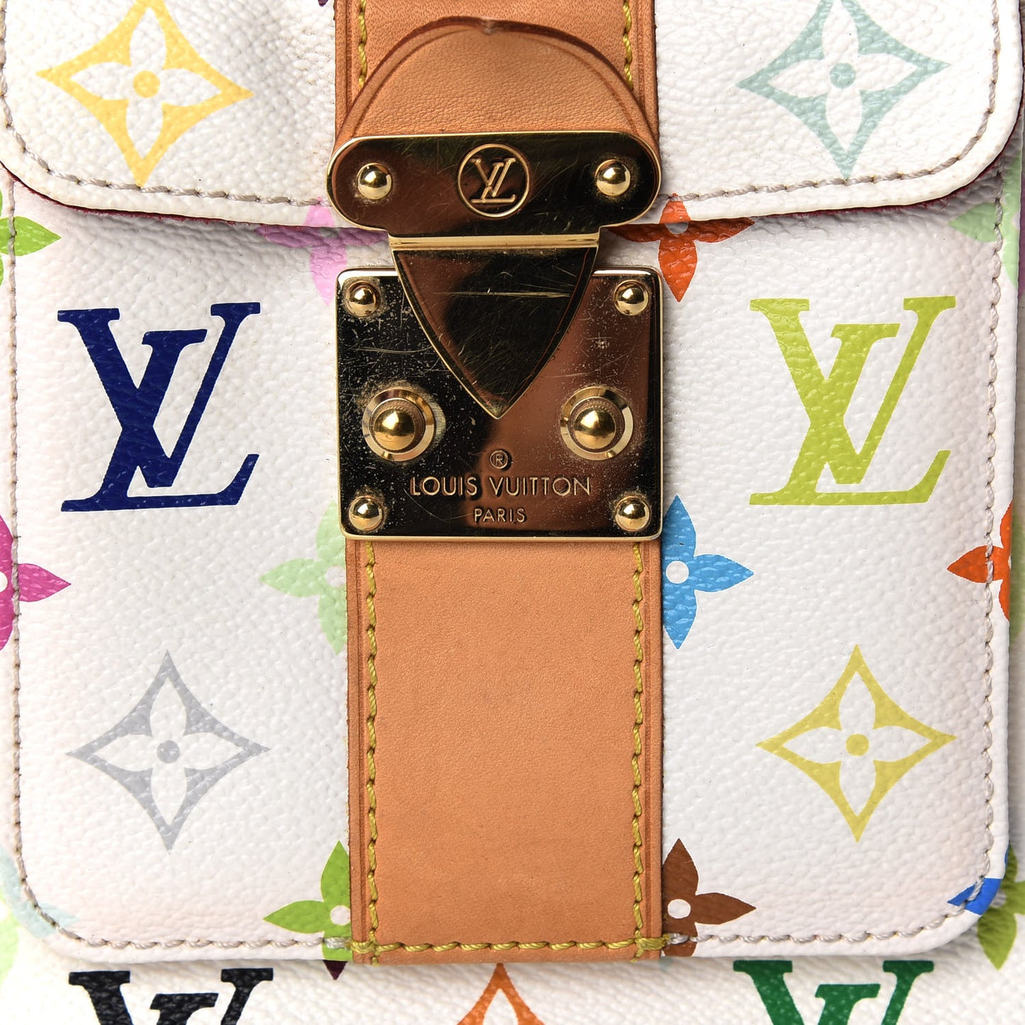 Monogram Multicolor Speedy 30 White