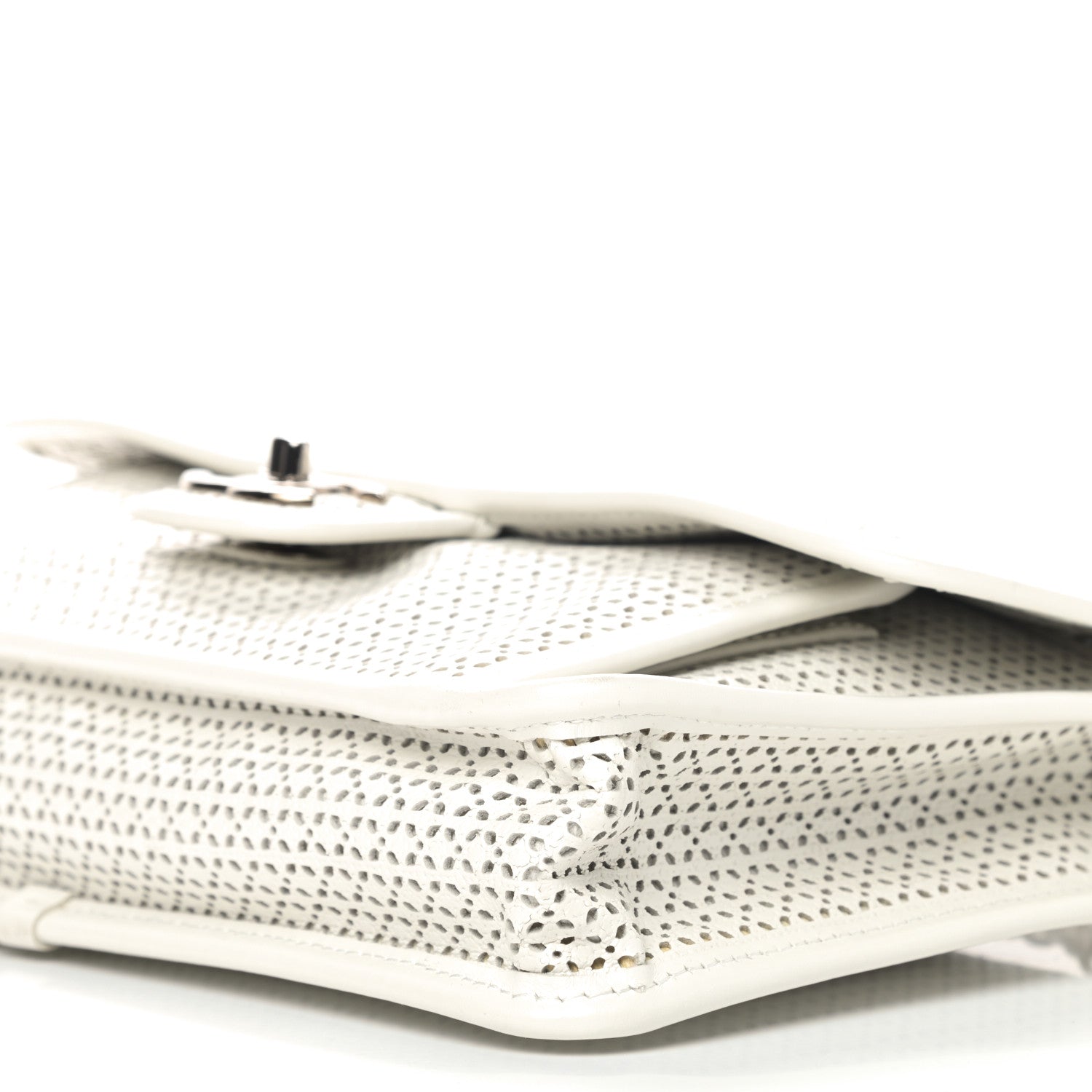Chanel Perforated Calfskin Large Dubai Up In The Air Flap White 6 of 10