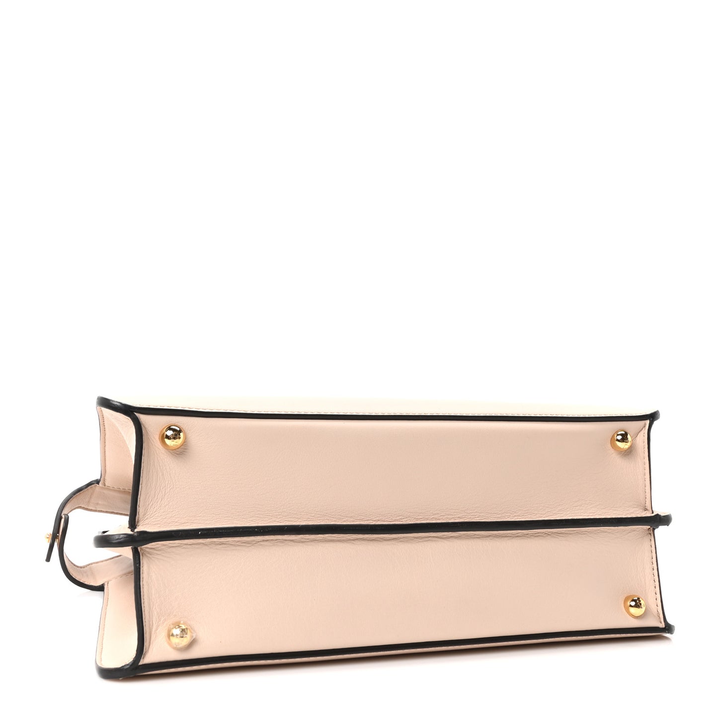 Vitello Seta Shiny Nappa Plexiglass Medium Peekaboo I SEE U Satchel Poudre