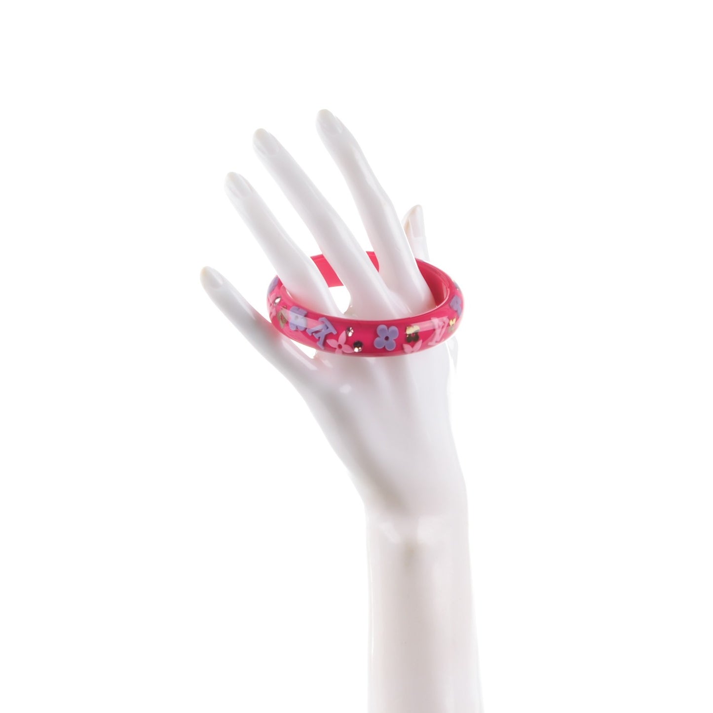 Resin Strass Farandole Medium Bracelet Fuchsia