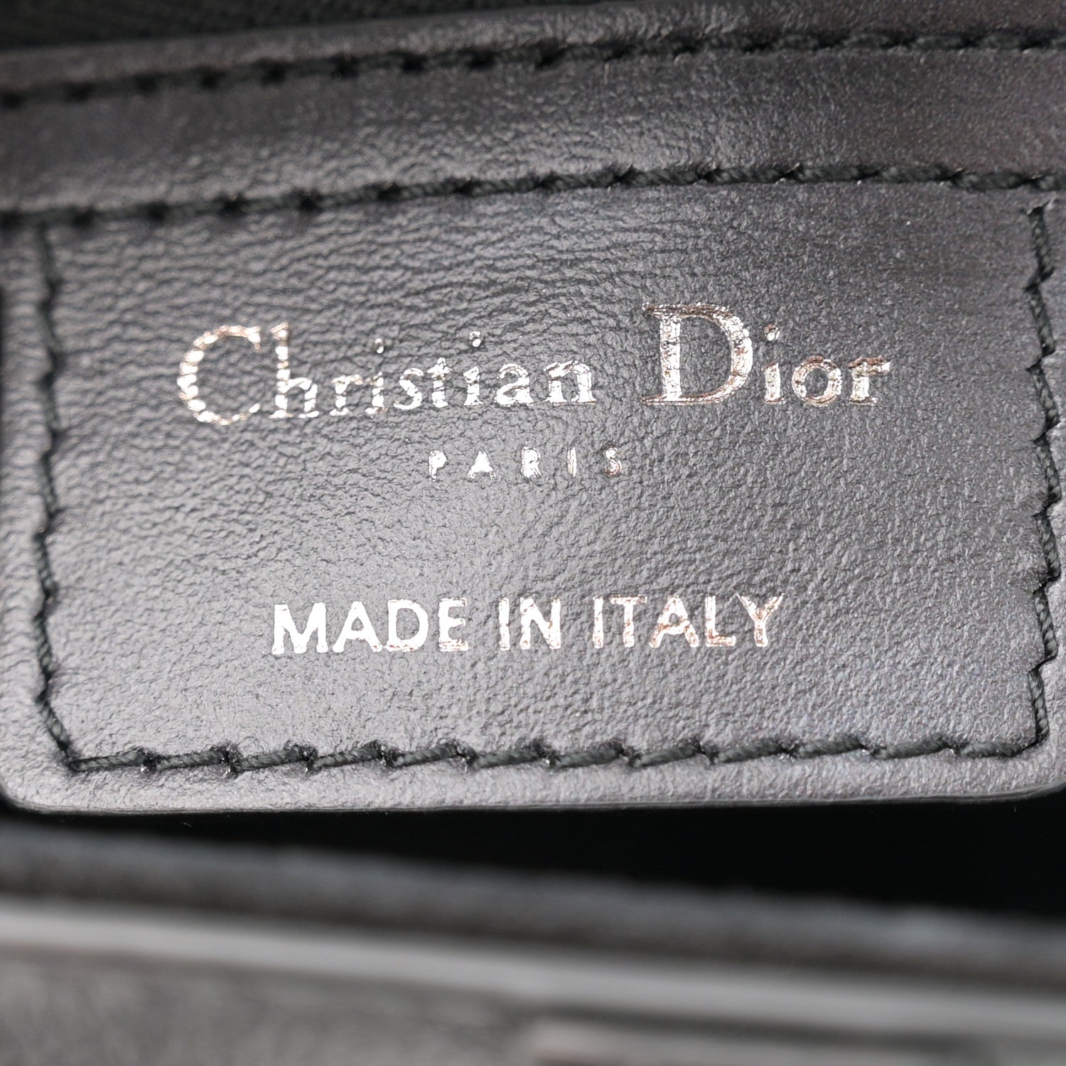 Christian Dior Calfskin New York Saddle Bag With Strap Black Multicolor 6 of 13