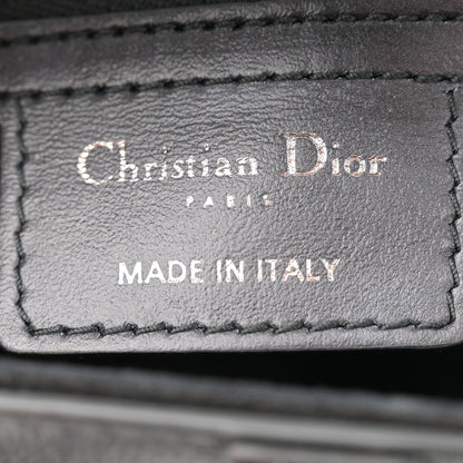 Christian Dior Calfskin New York Saddle Bag With Strap Black Multicolor 6 of 13