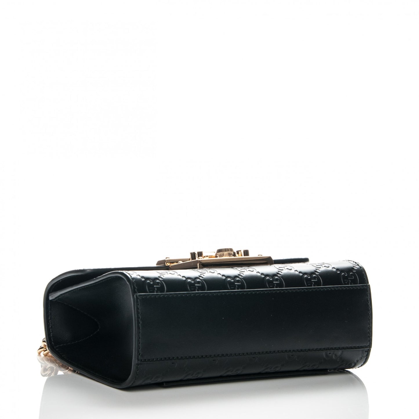 Guccissima Small Padlock Shoulder Bag Black