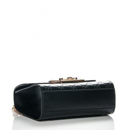 Gucci Guccissima Small Padlock Shoulder Bag Black 4 of 7
