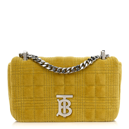 Burberry Velvet Quilted Mini Lola Bag Yellow 1 of 8