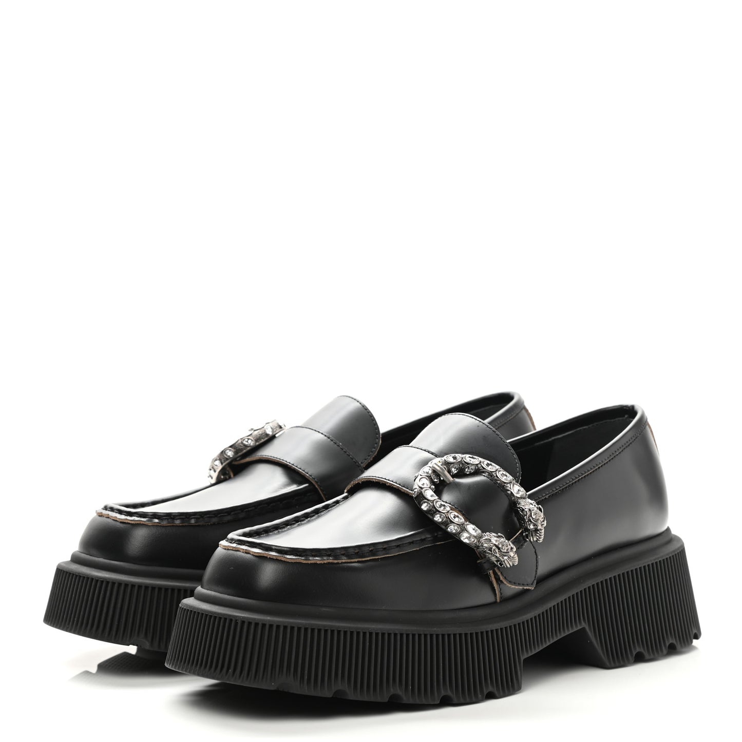 Cordovan Lux Dionysus Hunder Loafers 38.5 Black