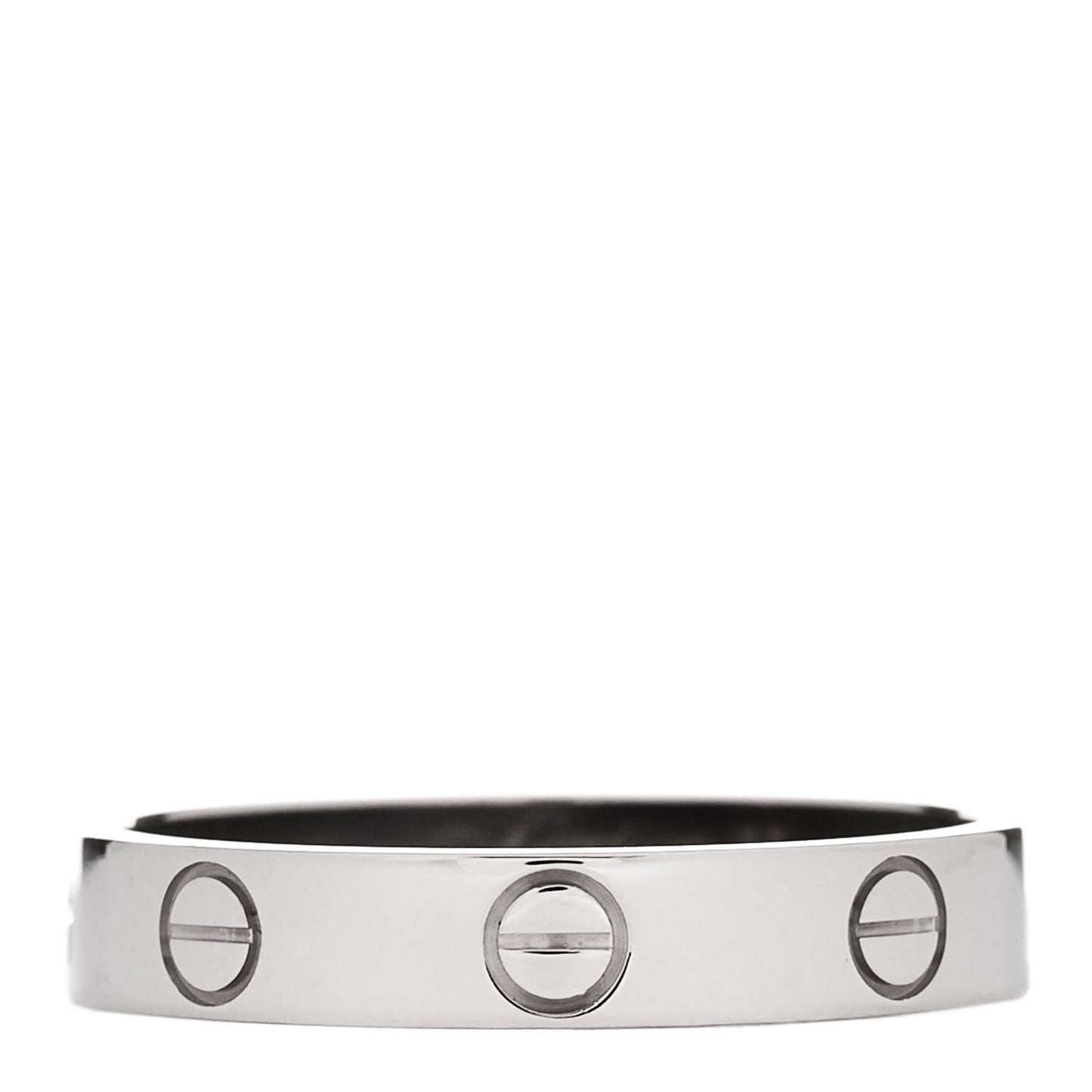 18K White Gold 3.5mm LOVE Wedding Band Ring 55 7.25