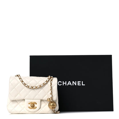 Chanel Lambskin Quilted Mini Pearl Crush Flap White 11 of 11