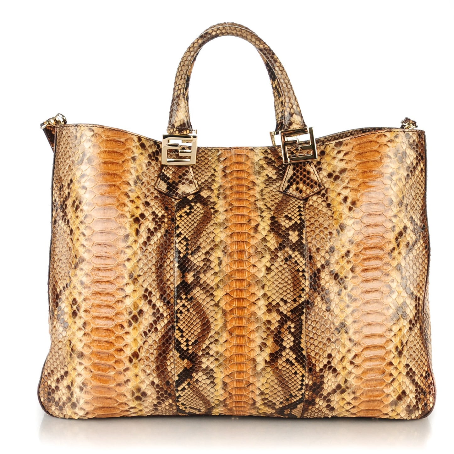 Python Twins Tote Brown