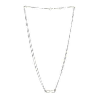 Tiffany Sterling Silver Infinity Pendant Necklace 2 of 4