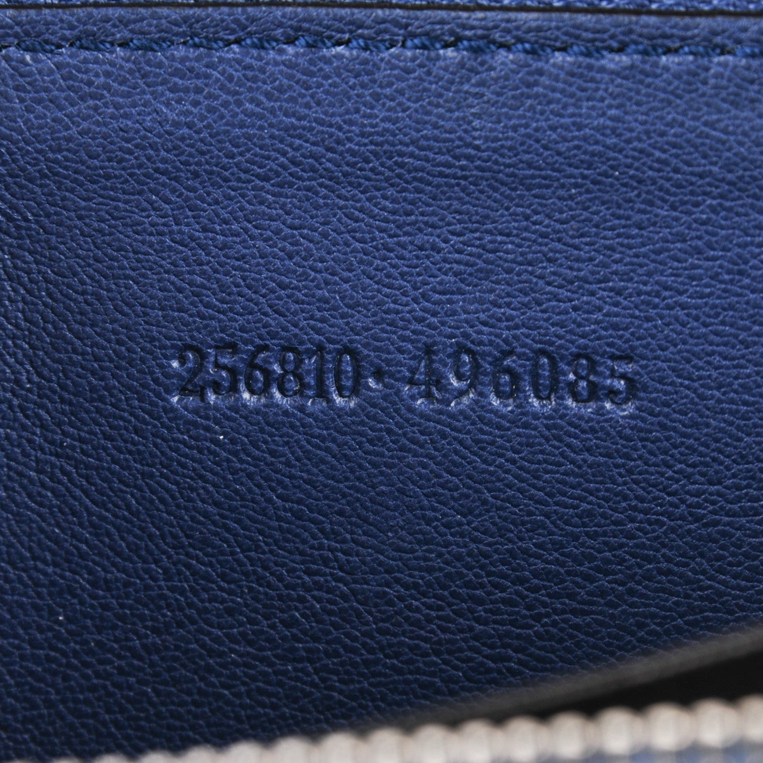 Gucci Microguccissima Zip Around Key Ring Coin Purse Blue Sapphire 7 of 7
