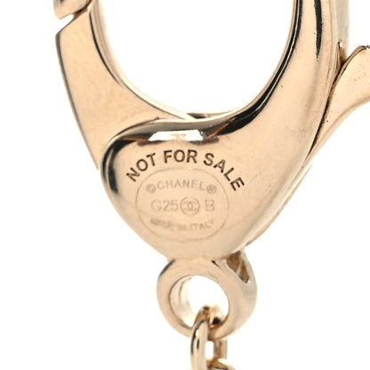 Chanel Metal Pearl CC Key Chain Gold 3 of 4