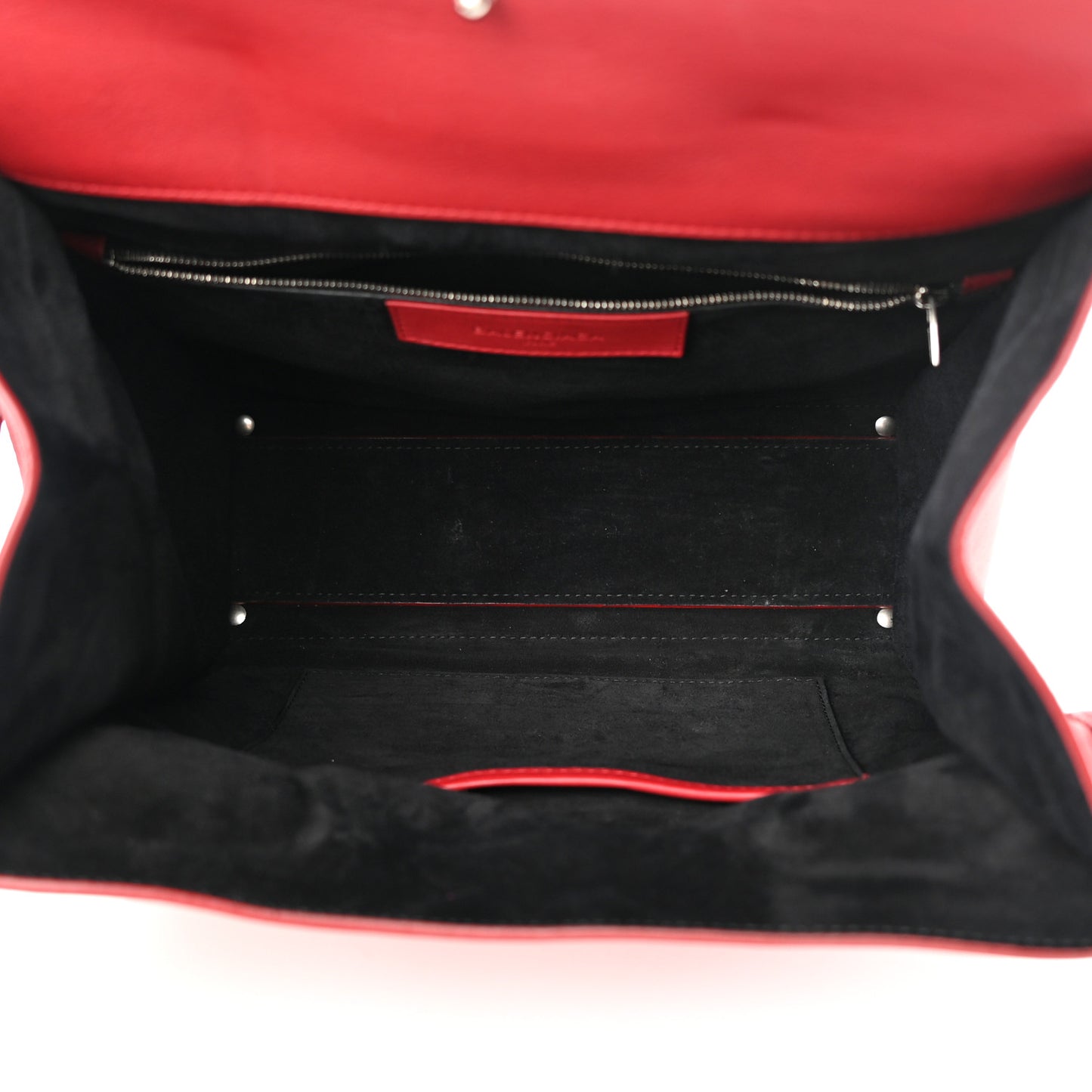 Veau Soyeux Small Tool Satchel Rouge Groseille