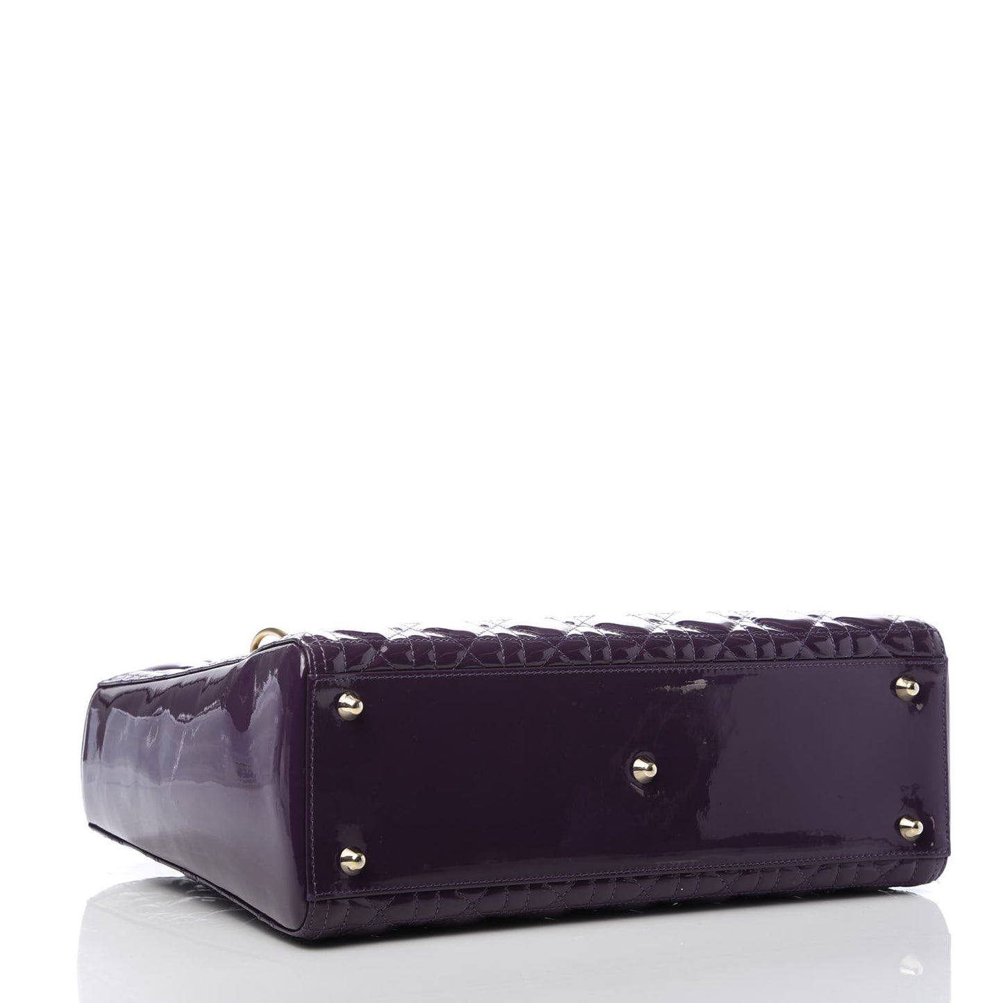Patent Cannage Large Lady Dior Violet Purple