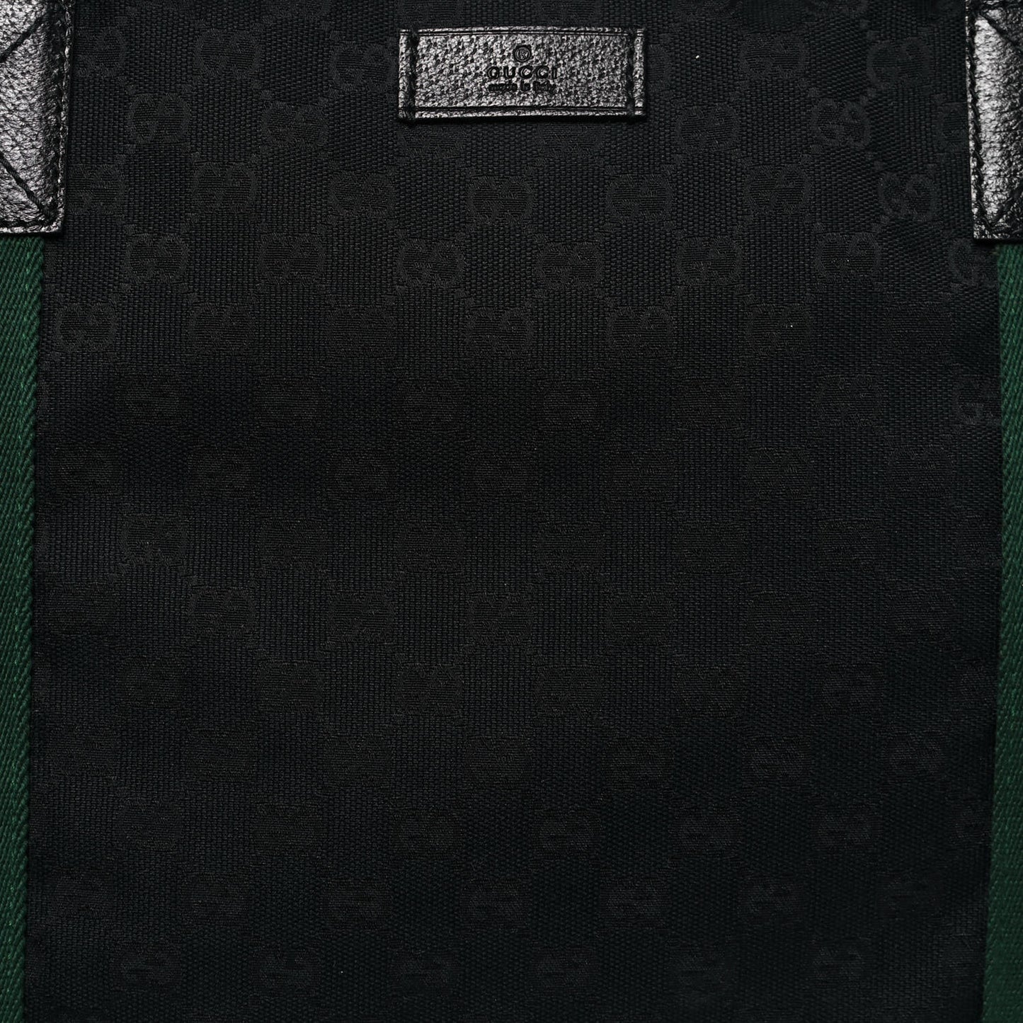 GG Monogram Web Medium Collapsible Carry On Duffle Black