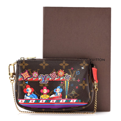 Louis Vuitton Monogram 2020 Christmas Animation Bumper Cars Mini Pochette Accessories Coquelicot 9 of 9