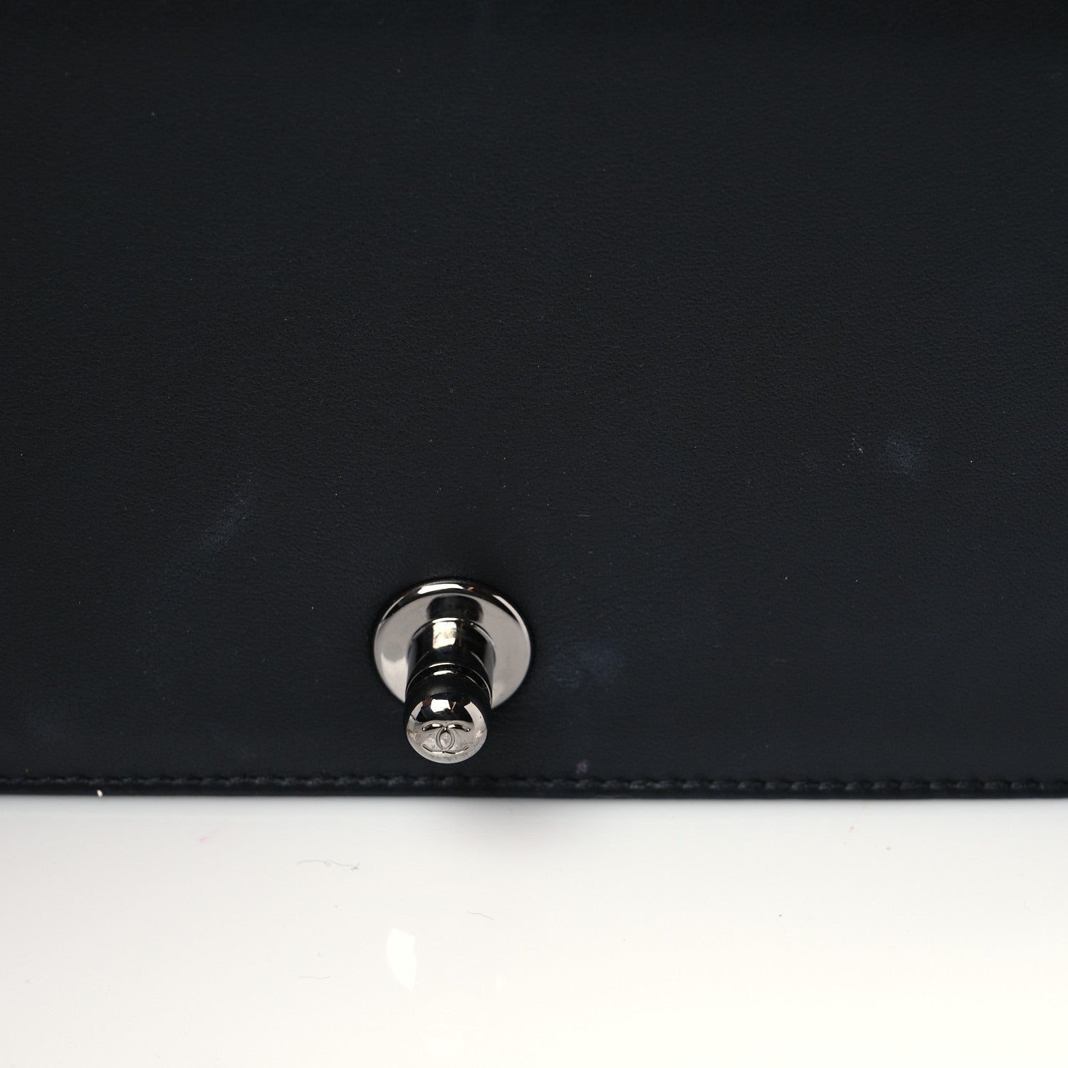 Chanel Calfskin Chain Chevron Small Boy Flap Black 10 of 10