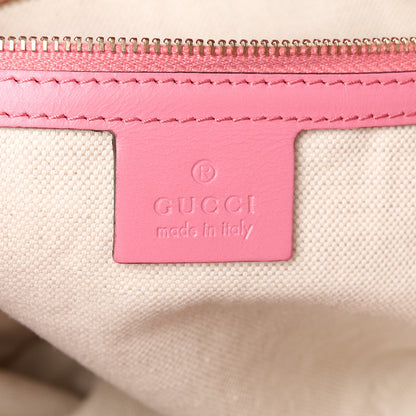 Gucci Denim Calfskin Denim Tote Pink 7 of 14