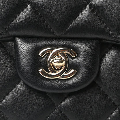 Chanel Lambskin Quilted Small My Precious Flap Black 8 of 10