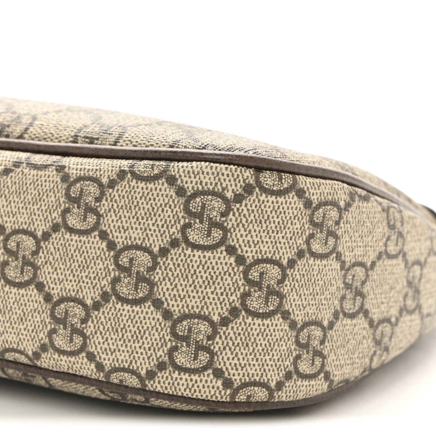 Gucci GG Supreme Monogram Textured Dollar Calfskin Small Ophidia Hobo Beige Ebony New Acero 10 of 12