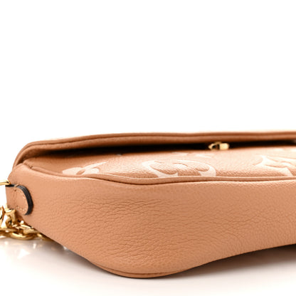 Louis Vuitton Empreinte Monogram Giant Ivy Wallet On Chain Arizona Creme 7 of 11