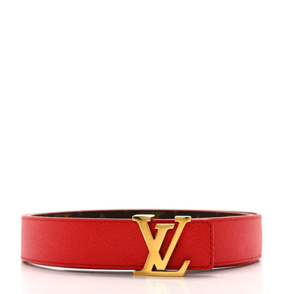 Louis Vuitton Monogram 30mm LV Initiales Reversible Belt 95 38 Coquelicot 2 of 10