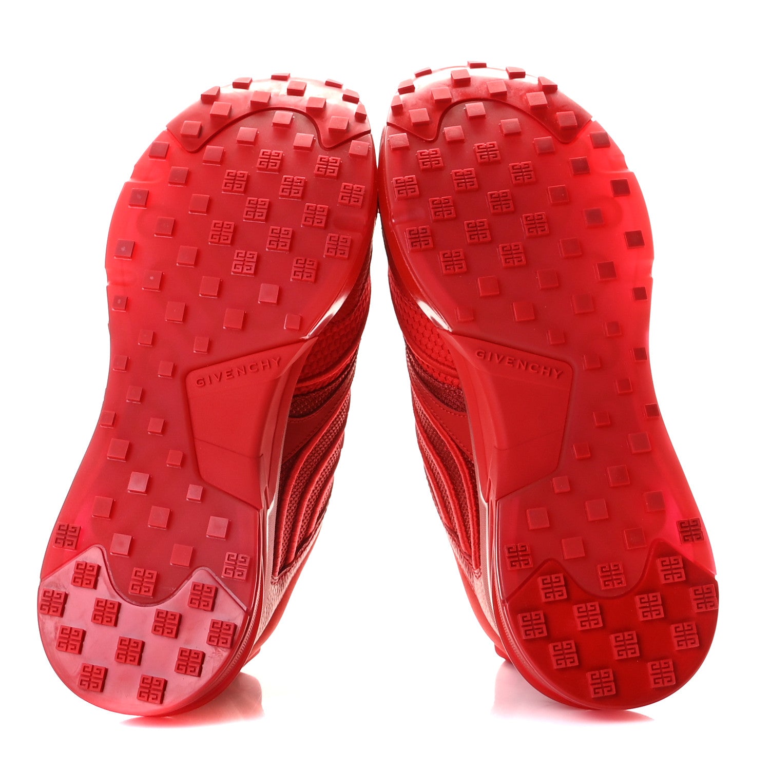 Givenchy Calfskin Mesh Technical Canvas Mens GIV 1 Sneakers 40 Red 6 of 11