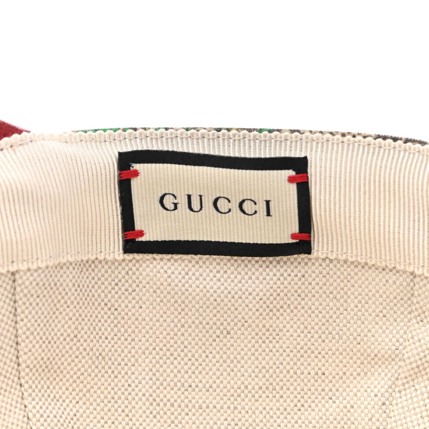 Gucci GG Supreme Flora Claudia Baseball Hat 56 S Red 8 of 10