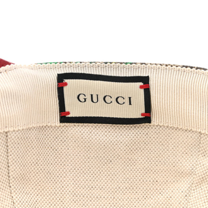 Gucci GG Supreme Flora Claudia Baseball Hat 56 S Red 8 of 10