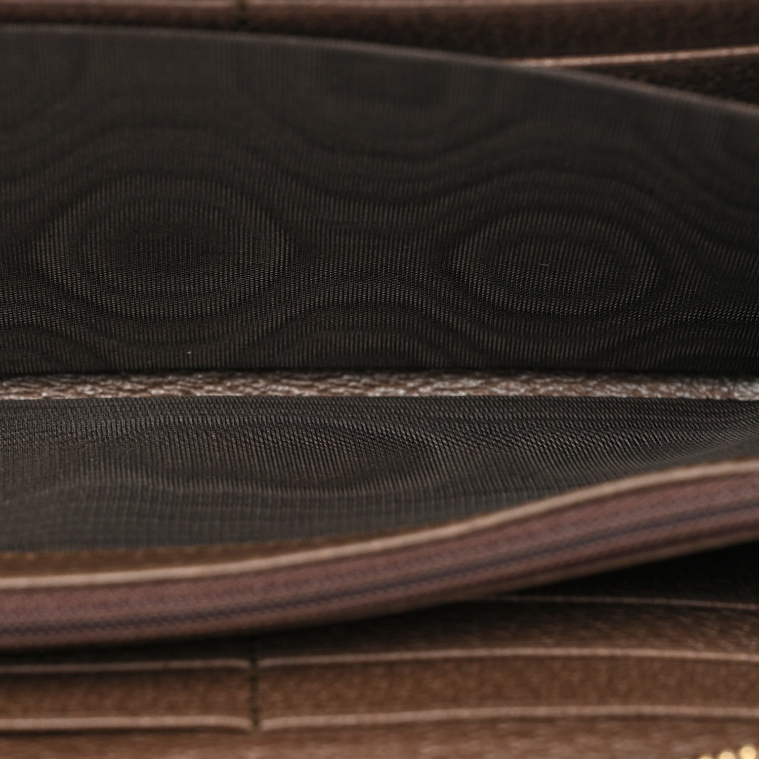 Gucci GG Supreme Monogram Web Ophidia Zip Around Wallet Brown 6 of 12